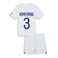 Maglie da calcio Paris Saint-Germain Presnel Kimpembe #3 Seconda Maglia Bambino 2023-24 Manica Corta (+ Pantaloni corti)